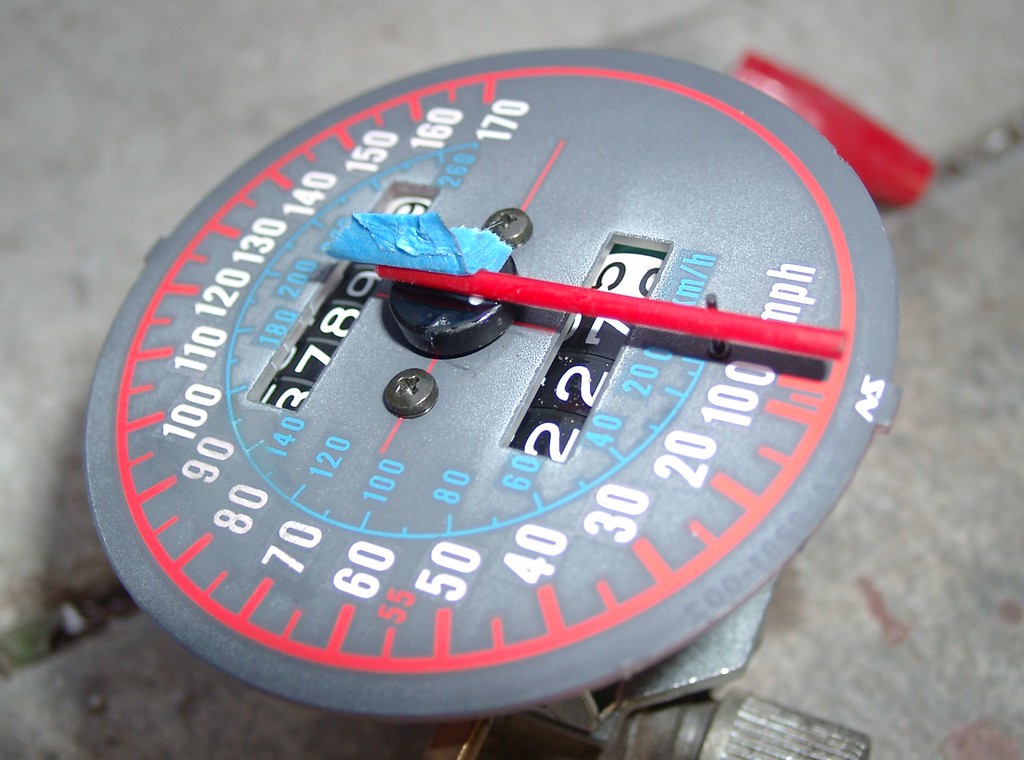 Speedometer needle replacement